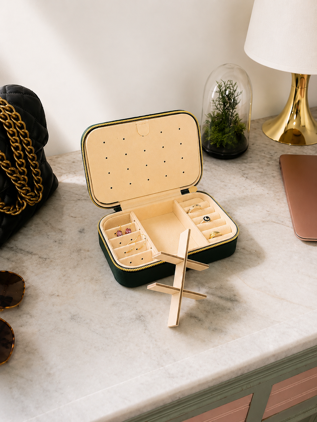 Boîte à bijoux de voyage élégante – SELUNE