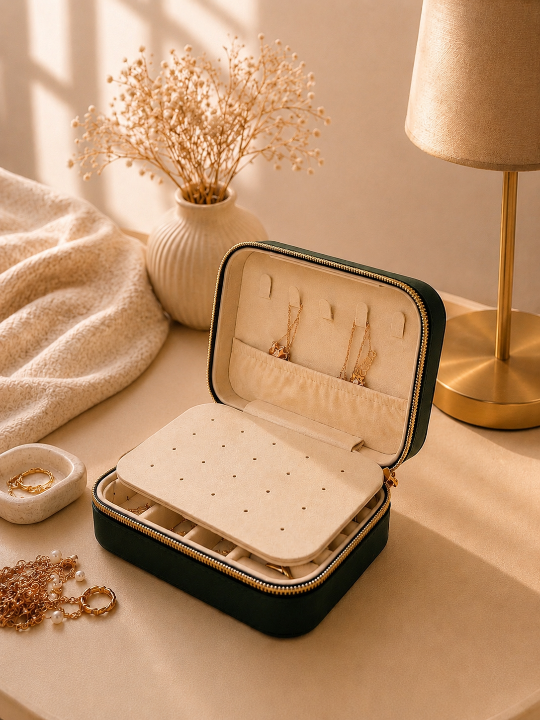 Boîte à bijoux de voyage élégante – SELUNE